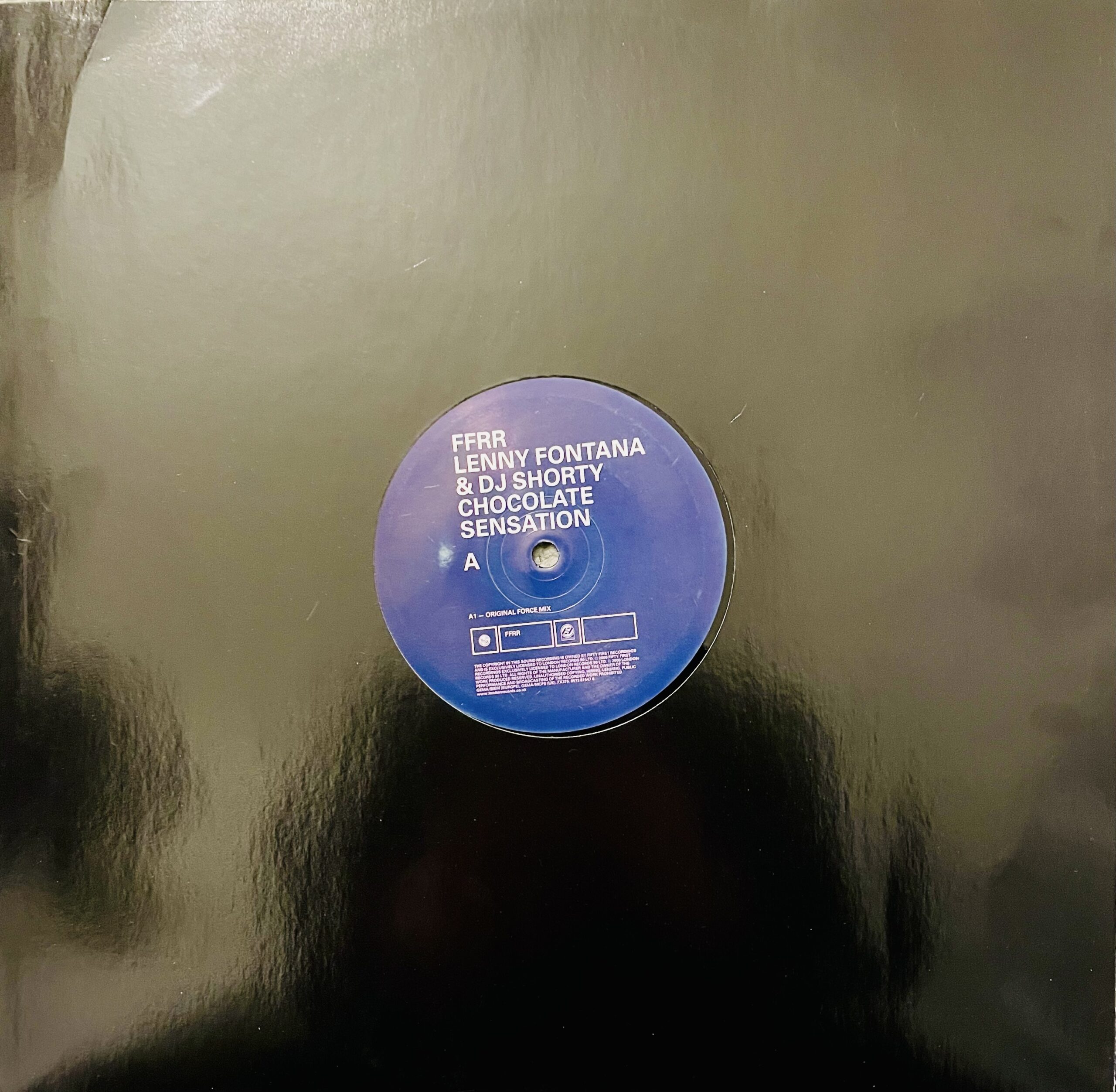 Lenny Fontana & DJ Shorty - Chocolate Sensation (Original Force Mix) 12 Inch Vinyl Sleeve Cover